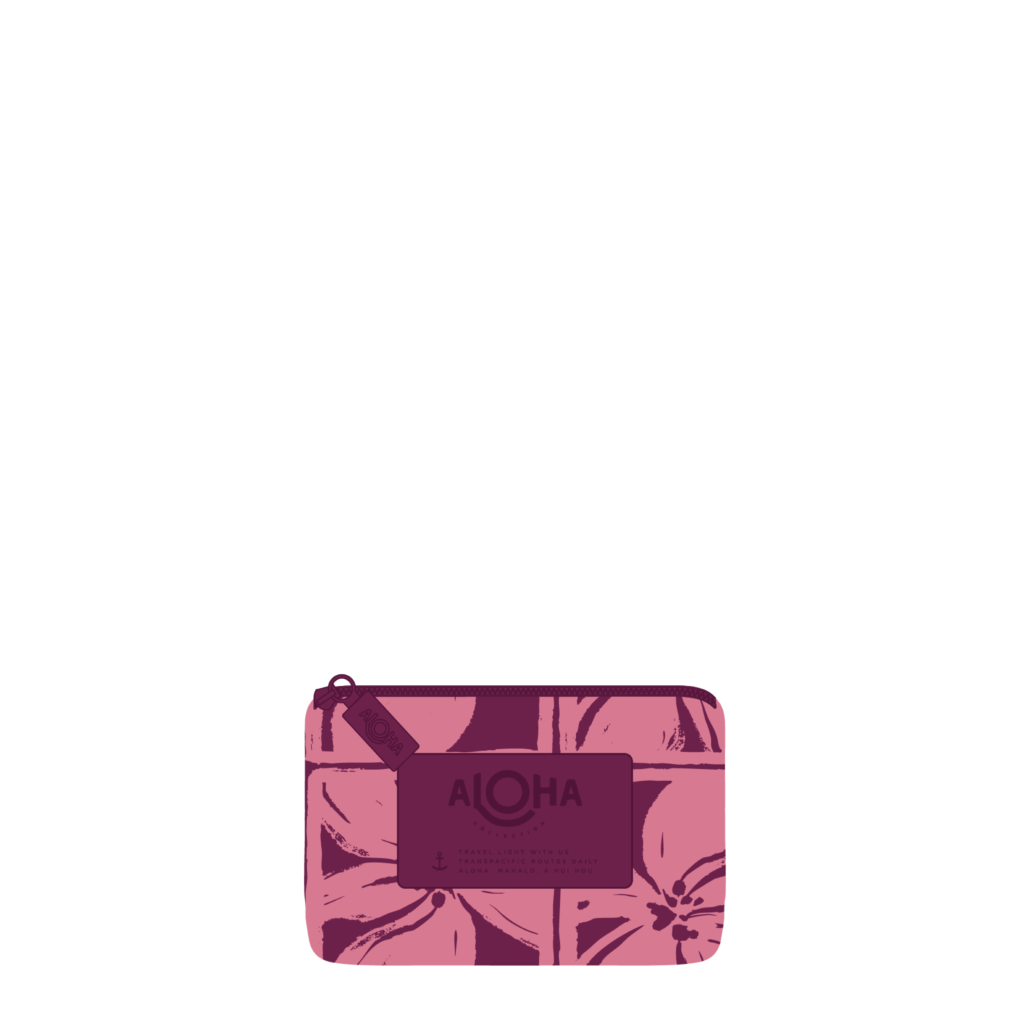 Aloha Lattice Small Pouch | Sandstone Plum