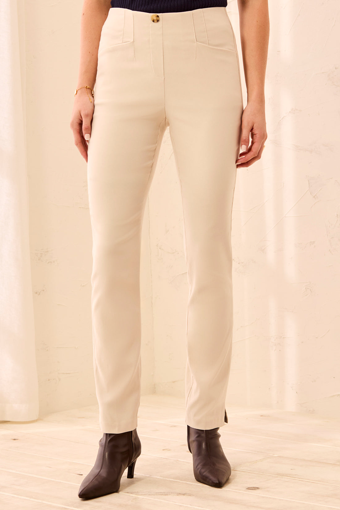 Tribal Flatten It® Pull-On Ankle Pants | Moonstone