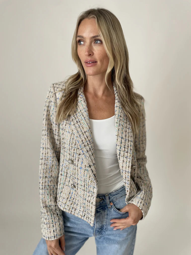 Katy Tweed Textured Blazer