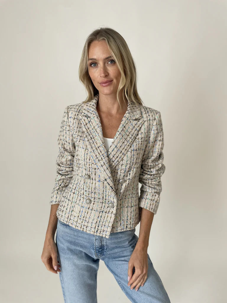 Katy Tweed Textured Blazer