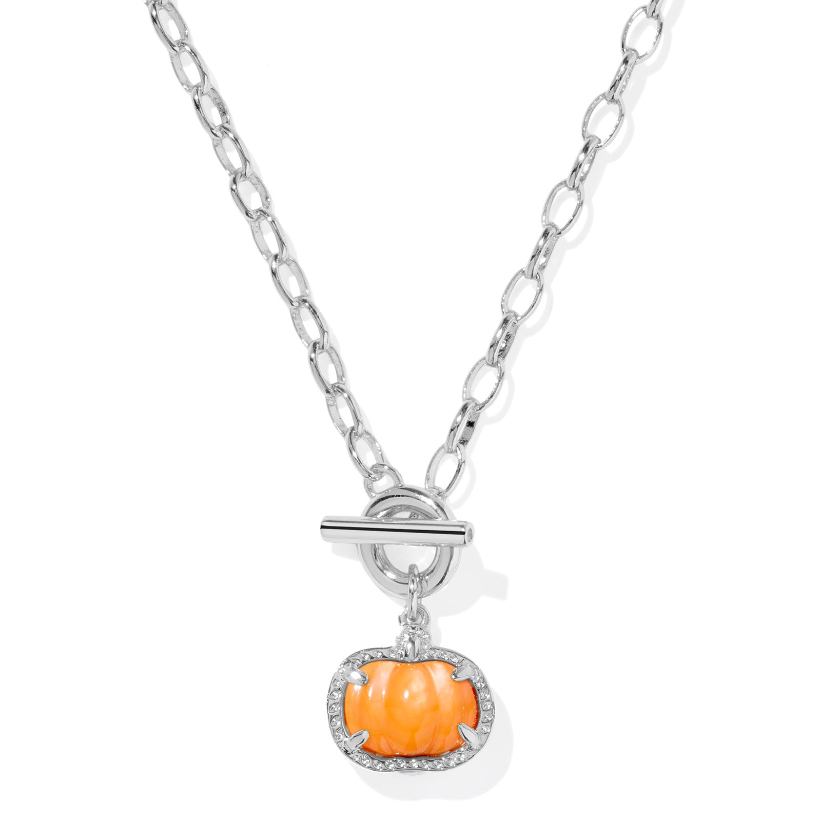 Kendra Scott Pumpkin Link & Chain Necklace – Fall Jewelry