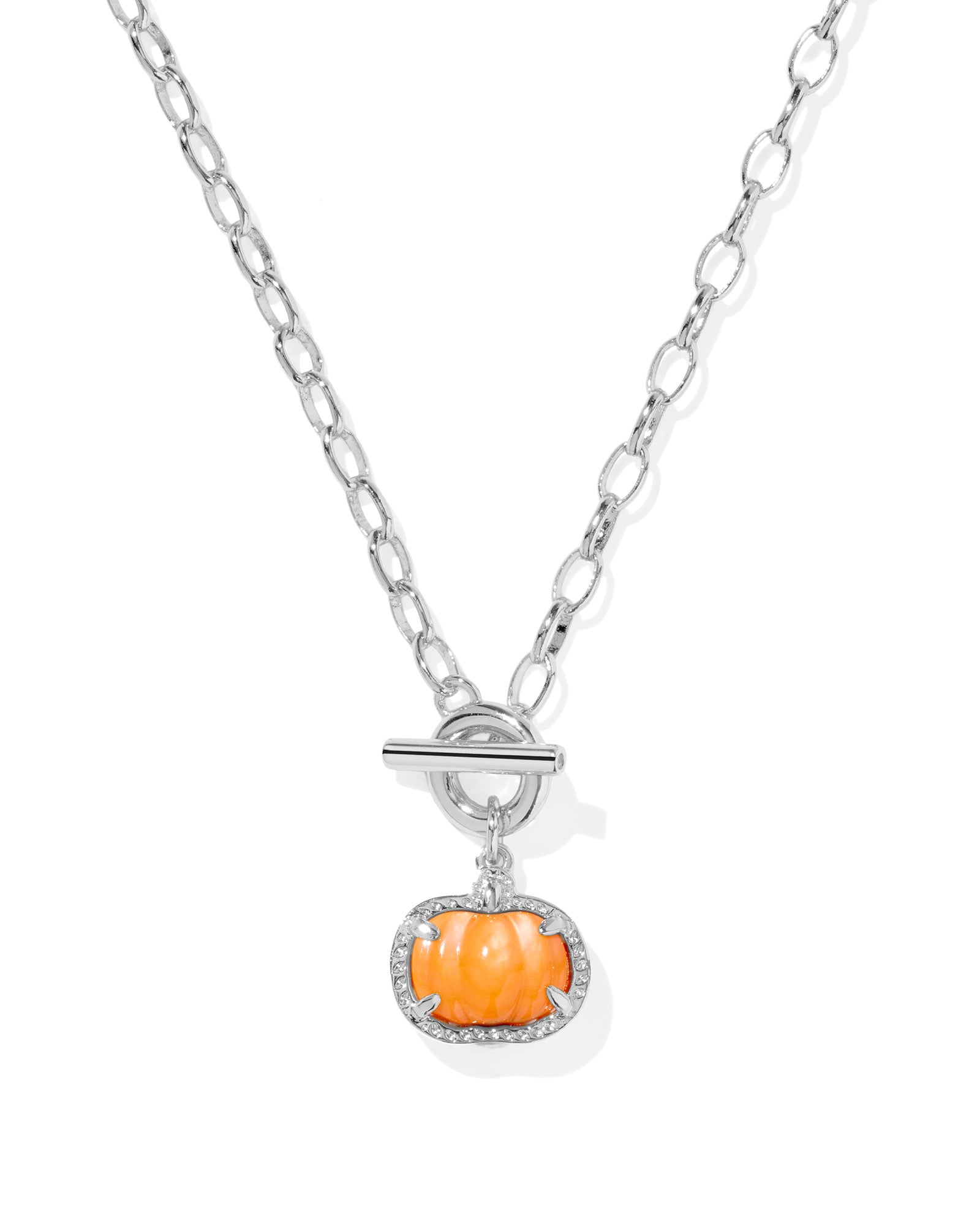 Kendra Scott Pumpkin Link & Chain Necklace – Fall Jewelry