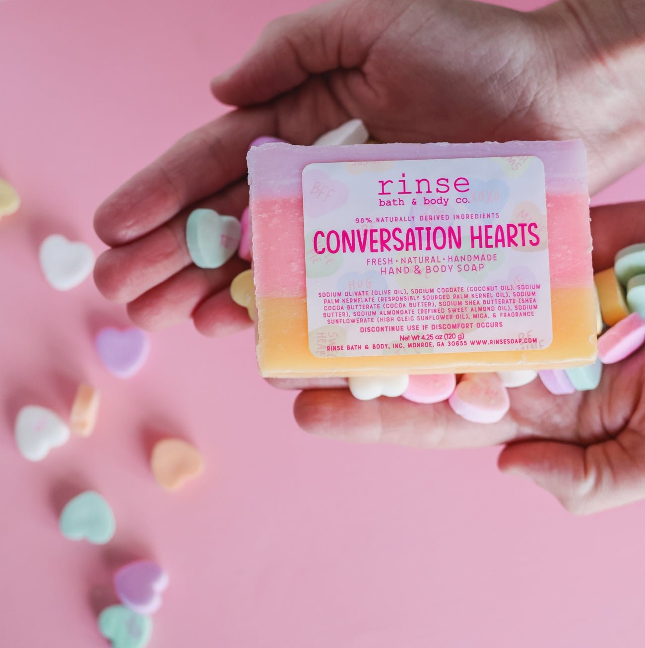 Valentine's Day Conversation Hearts | Natural Bar Soap - Juli's Wearable Art