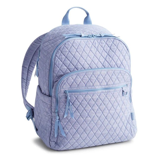Vera Bradley Bancroft Backpack | Premium Cotton | Blue Chambray - Juli's Wearable Art