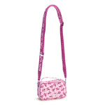 Vera Bradley Carlow All in One Crossbody | Premium Cotton | Melissa Ditsy Pink - Juli's Wearable Art