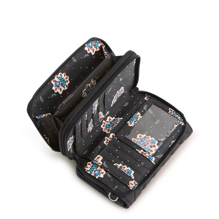 Vera Bradley Carlow All in One Crossbody | Premium Cotton | Moonless Night - Juli's Wearable Art