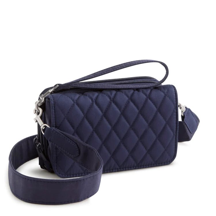 Vera Bradley Carlow All in One Crossbody | Premium Cotton | Peacoat