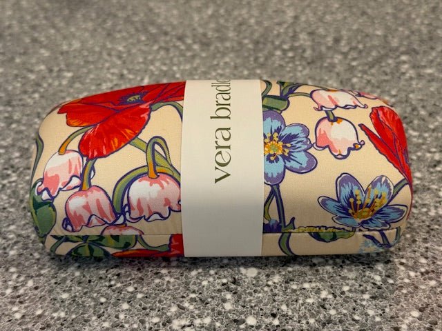 Vera Bradley Clamshell Sunglasses Case | All the Pretty Wildflowers - Juli's Wearable Art
