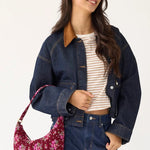 Vera Bradley Clara Convertible Shoulder Bag | Corduroy | Petal Pouf - Juli's Wearable Art