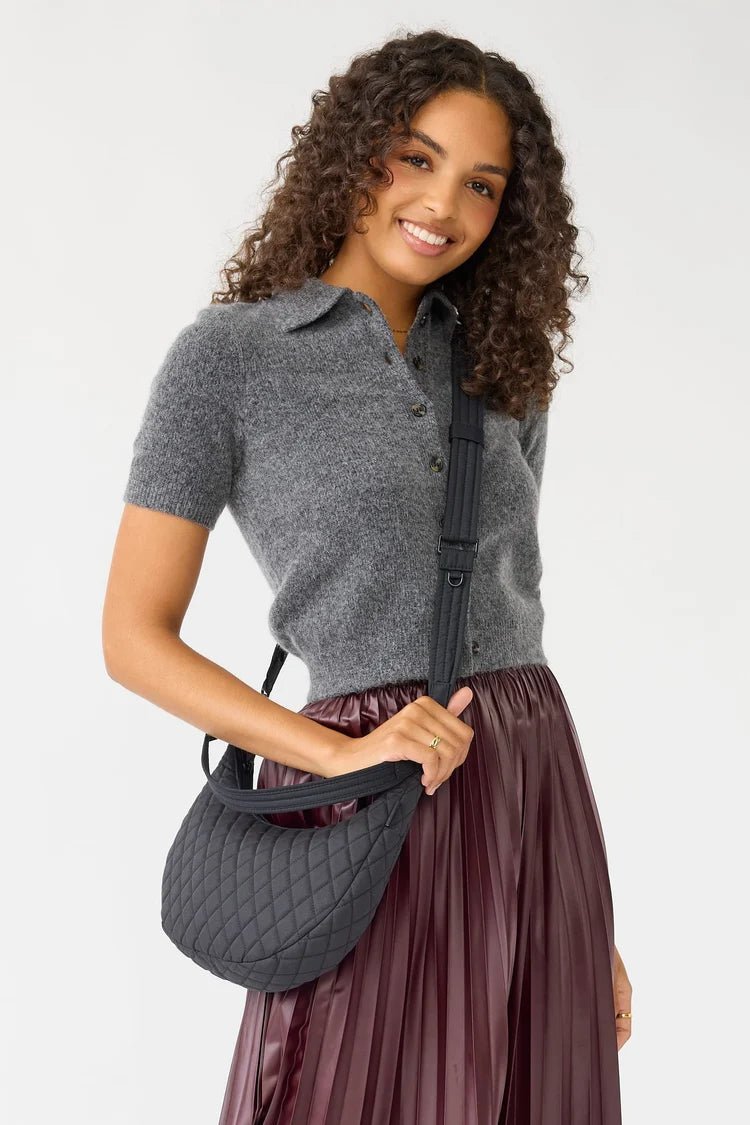 Vera Bradley Clara Convertible Shoulder Bag | Premium Cotton | Moonless Night