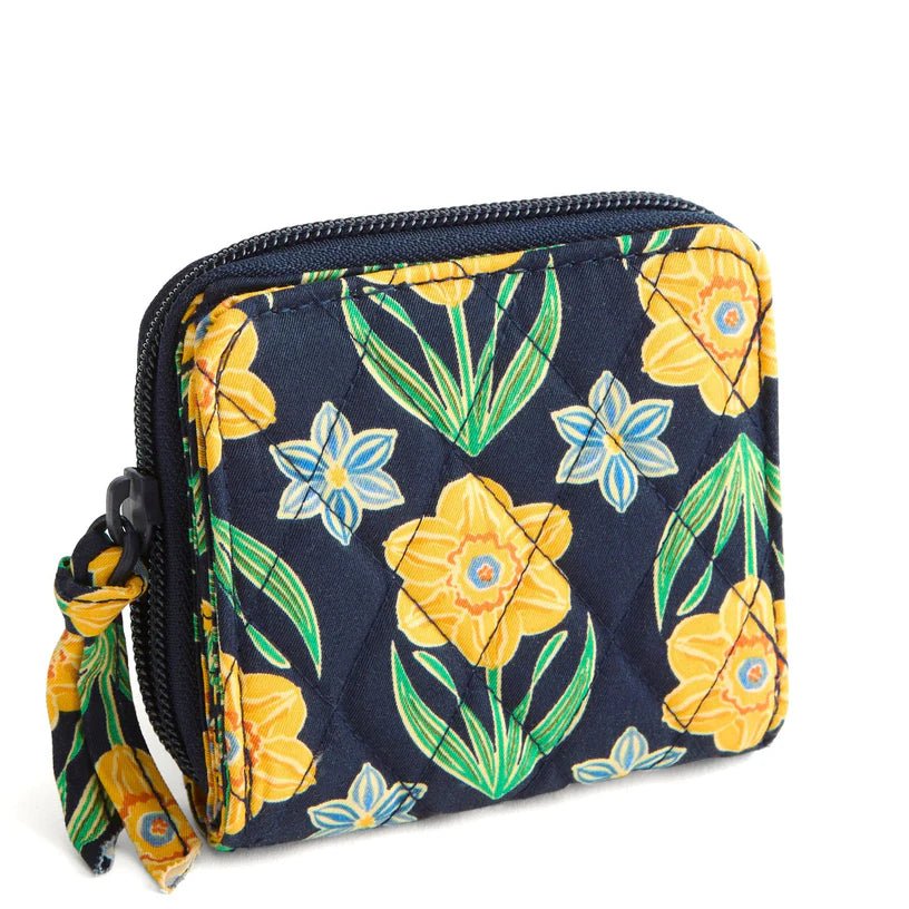 Vera Bradley Cotton Small Zip - Around Wallet - Daffodils - Juli's Wearable Art