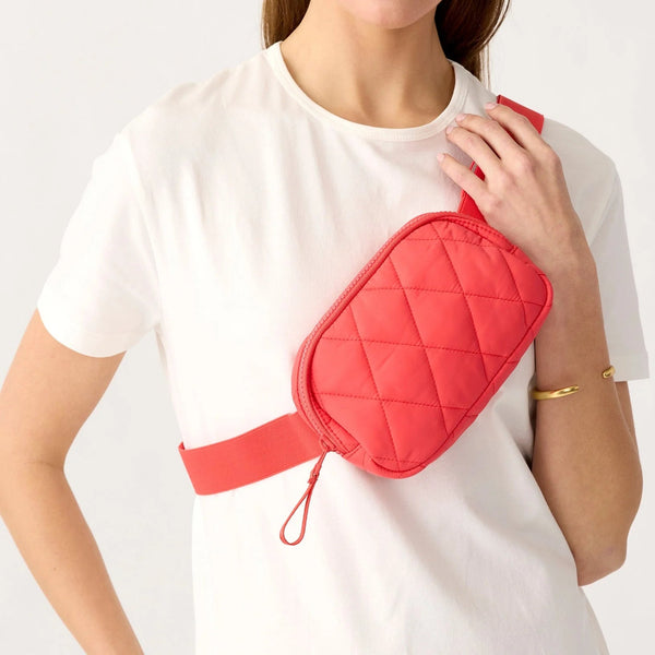 Vera Bradley Featherweight Woodward Small Belt Bag | Cayenne Red