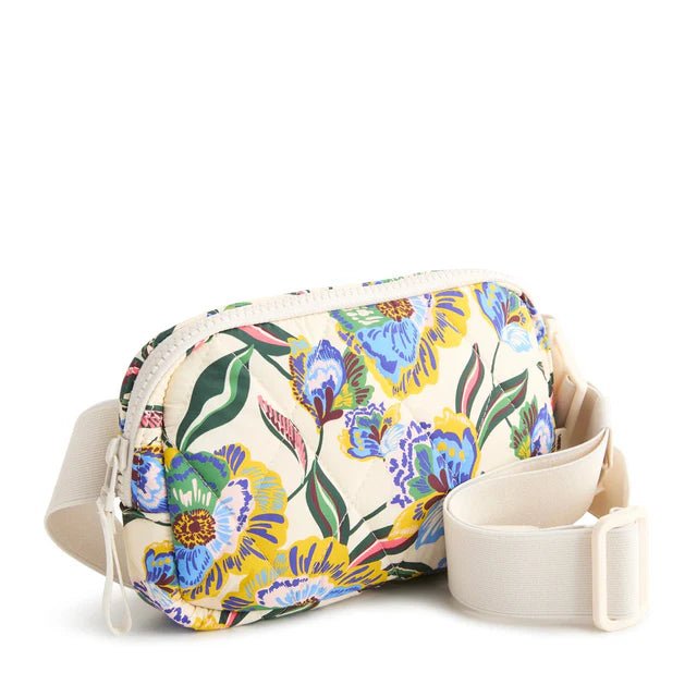 Vera Bradley Featherweight Woodward Small Belt Bag | Gardenia Garden - Juli's Wearable Art