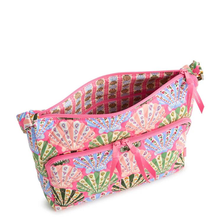 Vera Bradley Harwick Large Messenger | Premium Cotton | Cottage Shells - Juli's Wearable Art