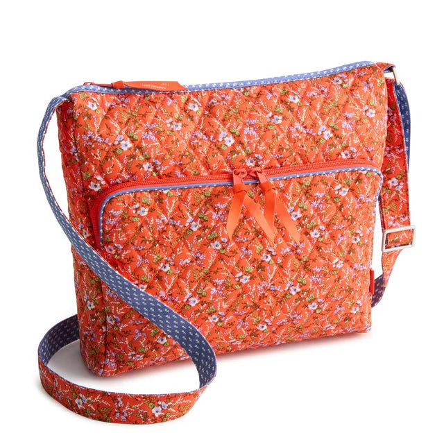 Vera Bradley Harwick Large Messenger | Wildflower Sprigs - Juli's Wearable Art