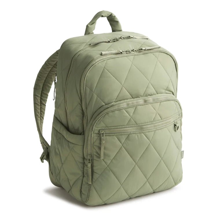 Vera Bradley Large Bancroft Backpack | Featherweight | Deep Lichen Green