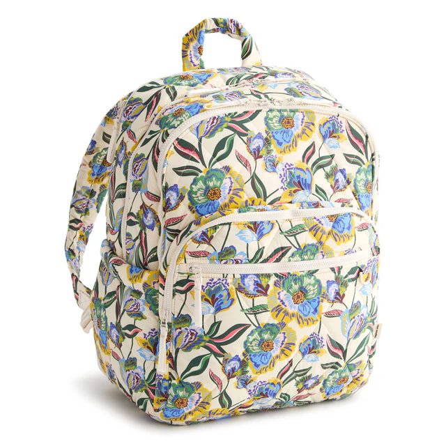 Vera Bradley Large Bancroft Backpack | Featherweight | Gardenia Garden - Juli's Wearable Art