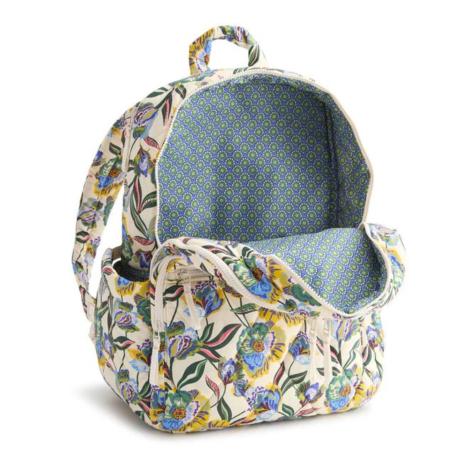 Vera Bradley Large Bancroft Backpack | Featherweight | Gardenia Garden - Juli's Wearable Art