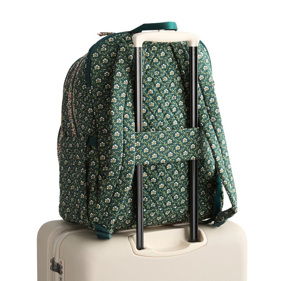 Vera Bradley Large Bancroft Backpack in Premium Cotton - Mistletoe Lattice - Juli's Wearable Art