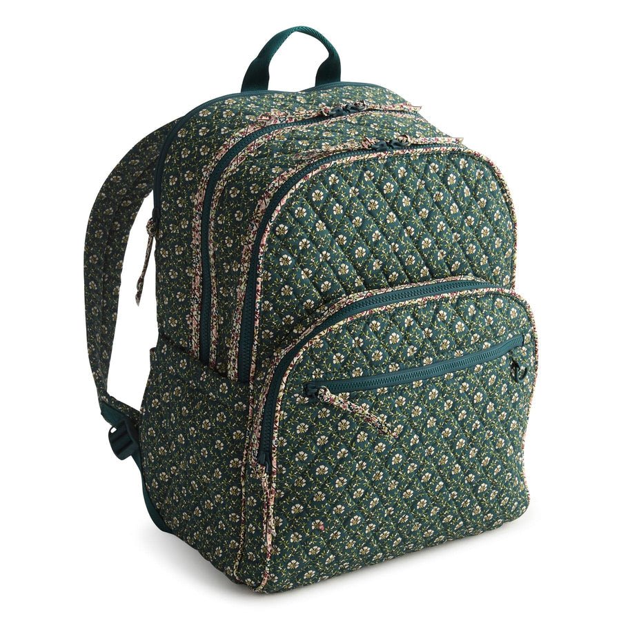 Vera Bradley Large Bancroft Backpack in Premium Cotton - Mistletoe Lattice - Juli's Wearable Art