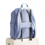 Vera Bradley Large Bancroft Backpack | Premium Cotton | Blue Chambray - Juli's Wearable Art