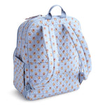 Vera Bradley Large Bancroft Backpack | Premium Cotton | Blue Leaf - Juli's Wearable Art