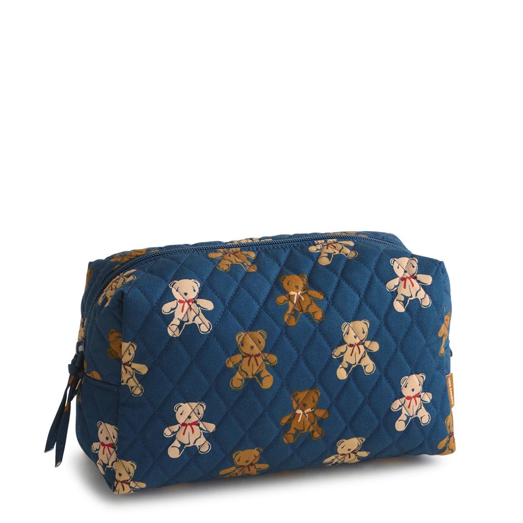 Vera Bradley Large Cosmetic in Premium Cotton - Bunch of Bears - Juli's Wearable Art