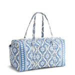 Vera Bradley Large Original Duffel Bag in Premium Cotton | Cambridge Blues - Juli's Wearable Art