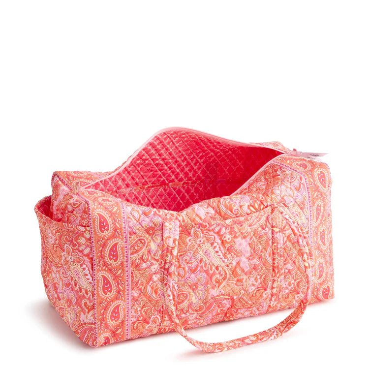 Vera Bradley Large Original Duffel Bag in Premium Cotton | Sherbert - Juli's Wearable Art