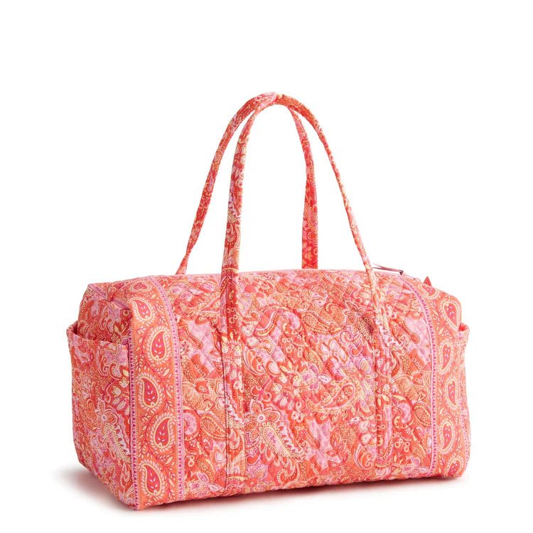 Vera Bradley Large Original Duffel Bag in Premium Cotton | Sherbert - Juli's Wearable Art