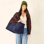 Vera Bradley Large Original Duffel In Cotton Gabardine - Peacoat - Juli's Wearable Art