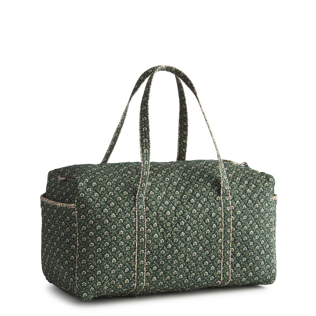 Vera Bradley Large Original Duffel in Premium Cotton - Mistletoe Lattice - Juli's Wearable Art