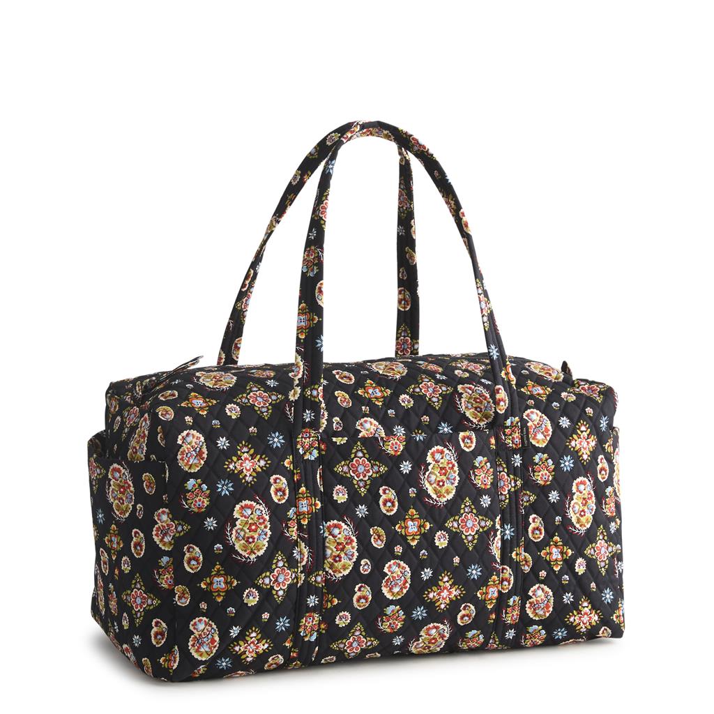 Vera Bradley Large Original Duffel in Premium Cotton - North Star Sky - Juli's Wearable Art