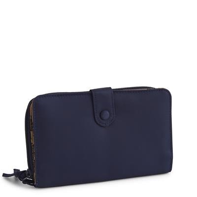 Vera Bradley Large Tab Wallet in Cotton Gabardine - Peacoat