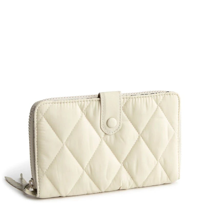 Vera Bradley Large Tab Wallet in Nylon - Pumice Stone