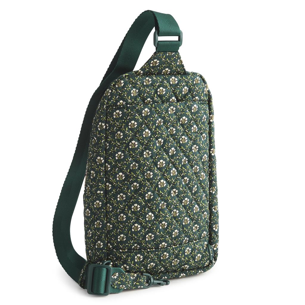 Vera Bradley Lorman Sling Backpack in Premium Cotton - Mistletoe Lattice - Juli's Wearable Art