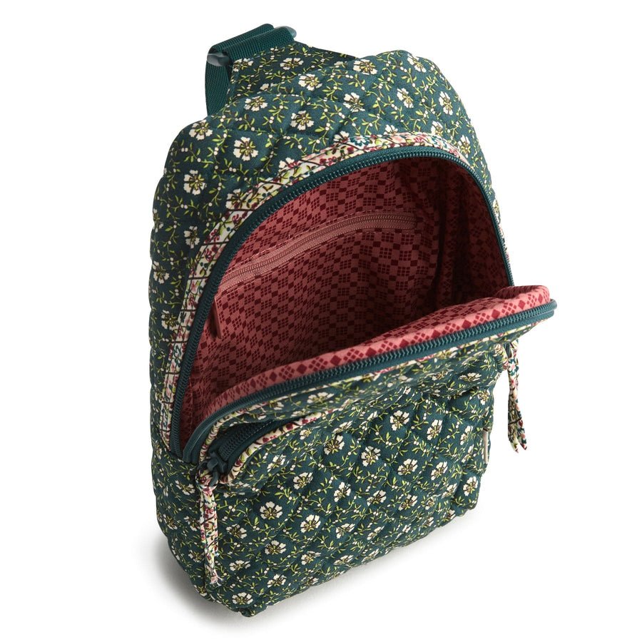 Vera Bradley Lorman Sling Backpack in Premium Cotton - Mistletoe Lattice - Juli's Wearable Art
