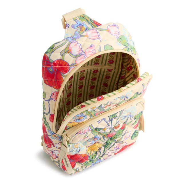 Vera Bradley Lorman Sling Backpack | Premium Cotton | All the Pretty Wildflowers - Juli's Wearable Art