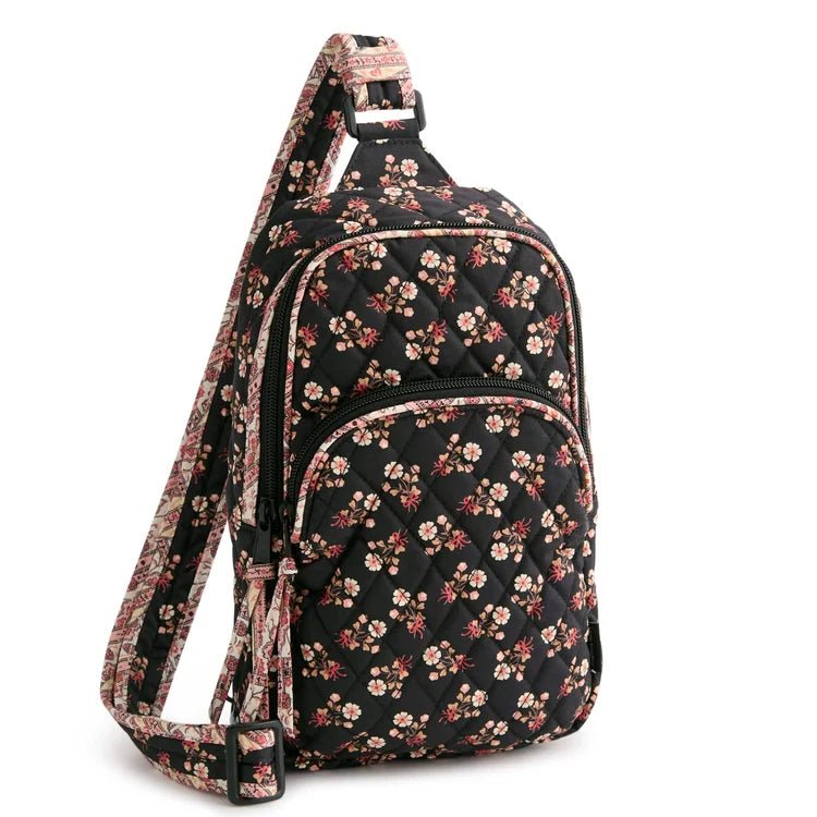 Vera Bradley Lorman Sling Backpack | Premium Cotton | Melissa Ditsy - Juli's Wearable Art