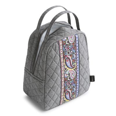 Vera Bradley Lunch Bag in Premium Cotton - Black Chambray - Juli's Wearable Art