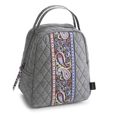 Vera Bradley Lunch Bag in Premium Cotton - Black Chambray - Juli's Wearable Art