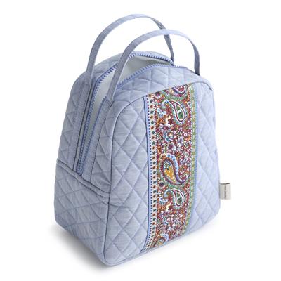 Vera Bradley Lunch Bag in Premium Cotton - Chambray - Juli's Wearable Art