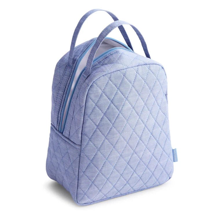 Vera Bradley Lunch Bag | Premium Cotton | Blue Chambray - Juli's Wearable Art