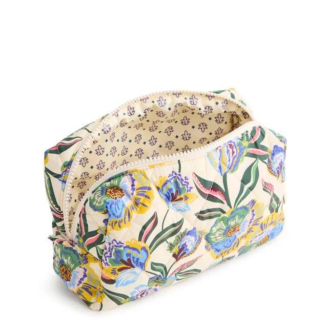 Vera Bradley Medium Cosmetic Case | Featherweight| Gardenia Garden - Juli's Wearable Art
