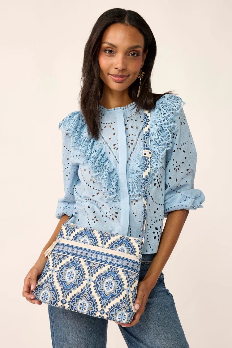 Vera Bradley Original Zip Hipster | Cambridge Blues - Juli's Wearable Art