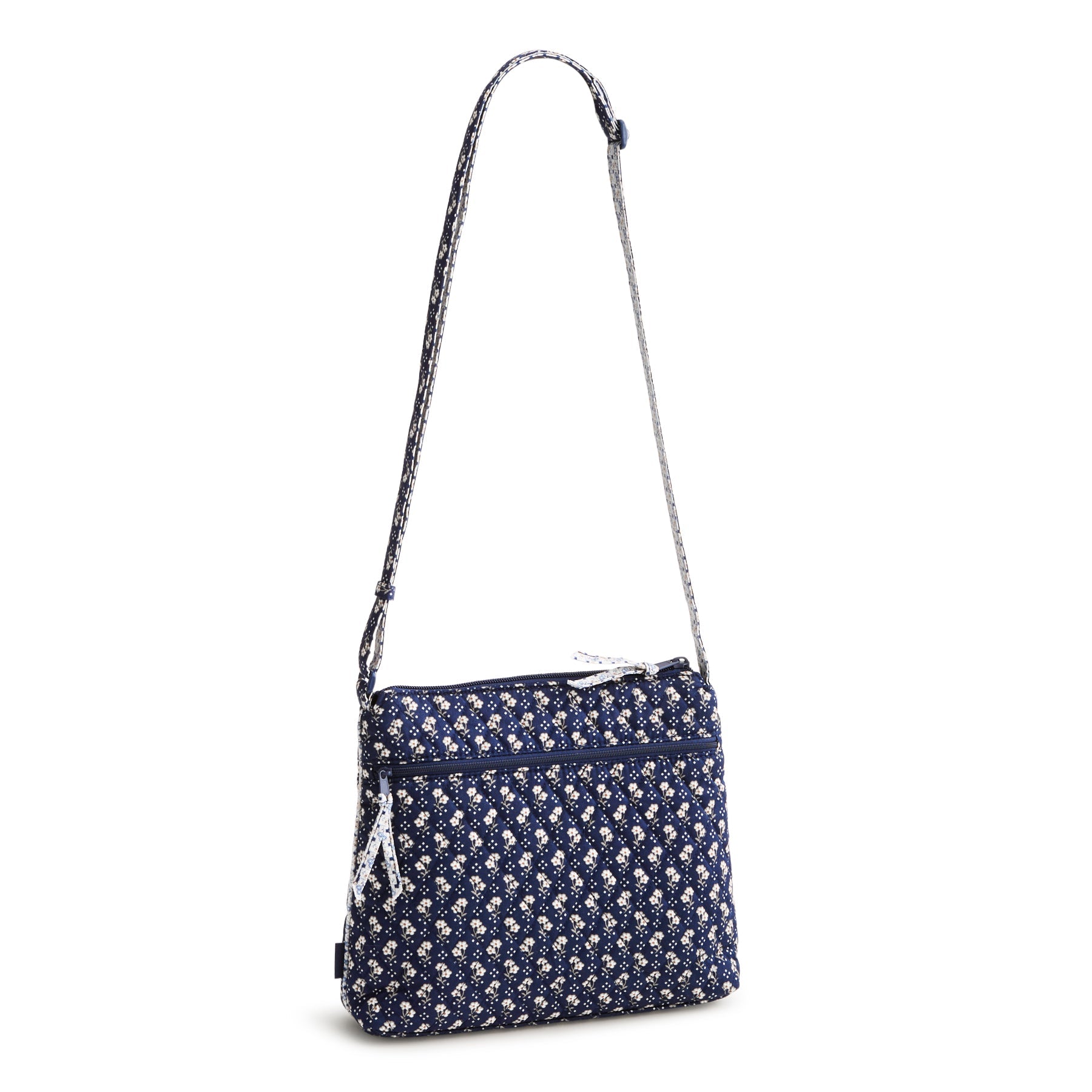 Vera Bradley Original Zip Hipster | Premium Cotton | Rachel Ditsy Peacoat