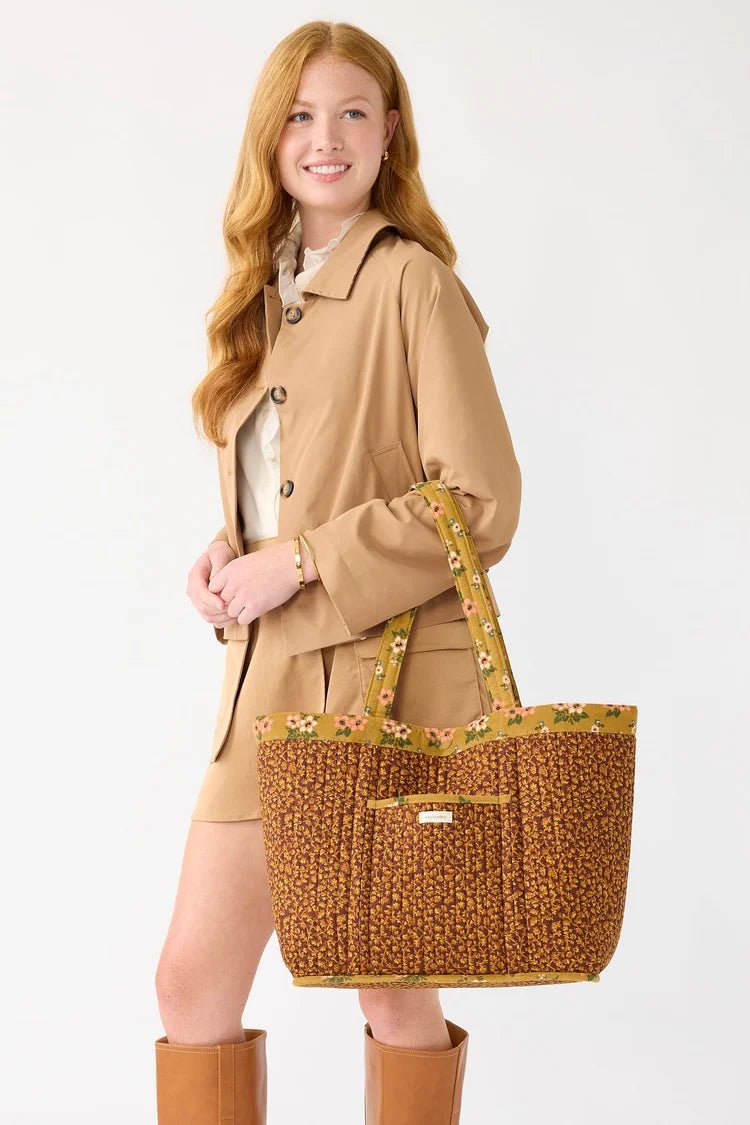 Vera Bradley Reversible | Hathaway Tote in Corduroy | Honeybloom - Juli's Wearable Art