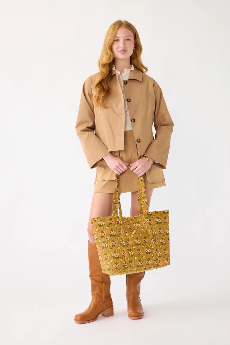Vera Bradley Reversible | Hathaway Tote in Corduroy | Honeybloom
