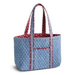 Vera Bradley Reversible | Hathaway Tote in Denim | Riverside Denim - Juli's Wearable Art