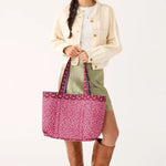 Vera Bradley Reversible | Hathaway Tote in Denim | Riverside Denim - Juli's Wearable Art